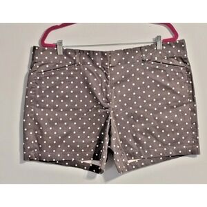 Ann Taylor Signature Women's Gray Polka Dot Shorts Size 16 Pic #3 for color‎